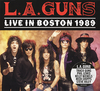 LA Guns CD Live in Boston 1989 front sticker